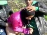 Village Girl Is Not Very Happy With Wat Those Guys Are Doing To Her